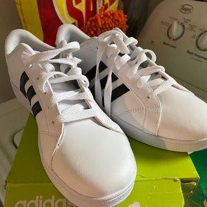 Brand new white, black stripe adidas’s